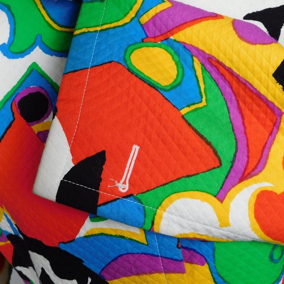 Givenchy Couture Vibrant Color Abstract Jacket 42 - Picture 5 of 7